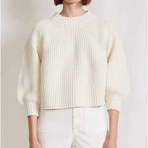 NEW APIECE APART eco nueva merel sweater in cream
